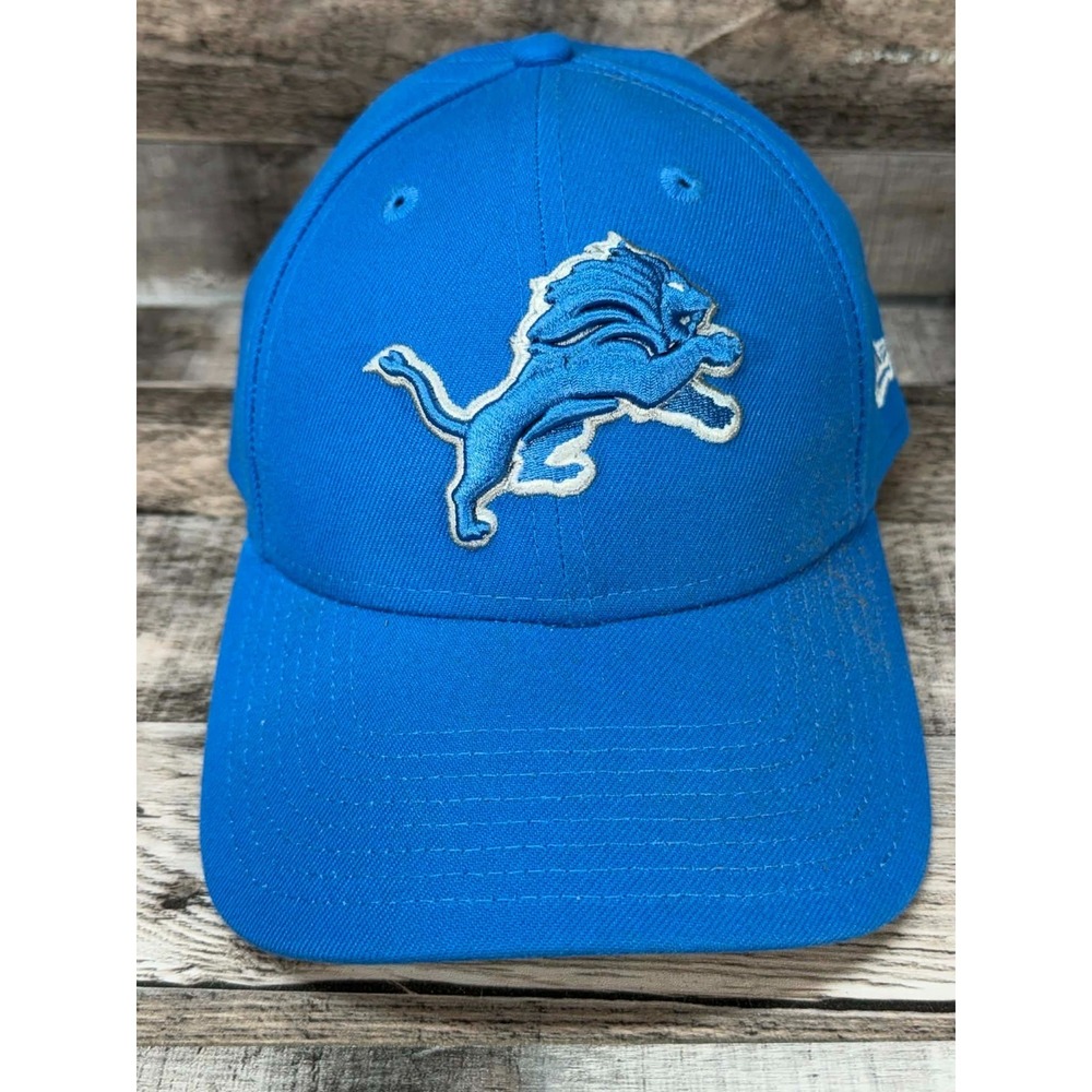 NFL New Era 9FORTY Detroit Lions Hat Adjustable Blue White